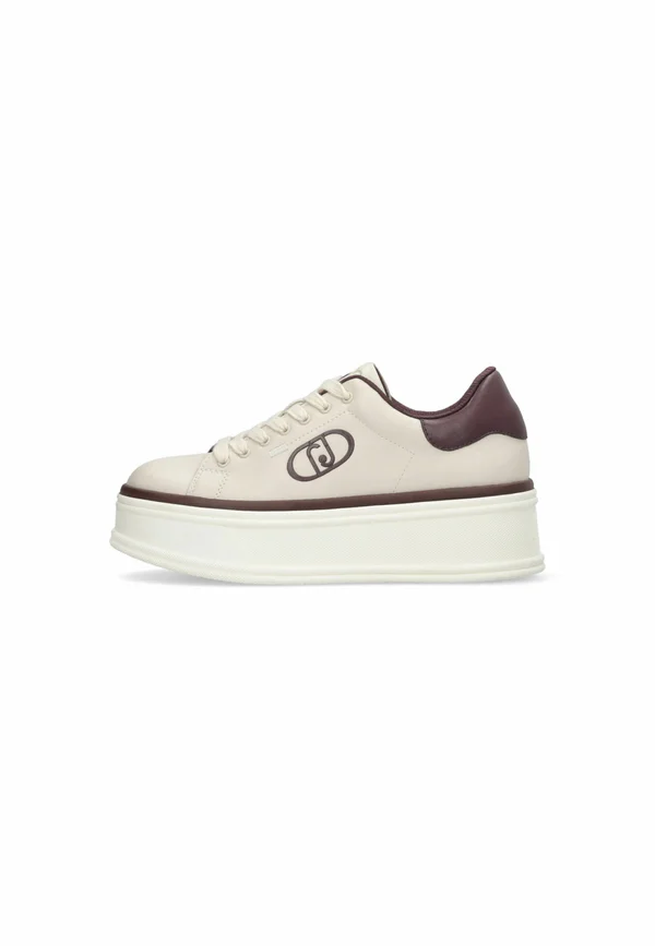 PLATFORM SNEAKERS WITH LOGO SELMA - Trainers - beige