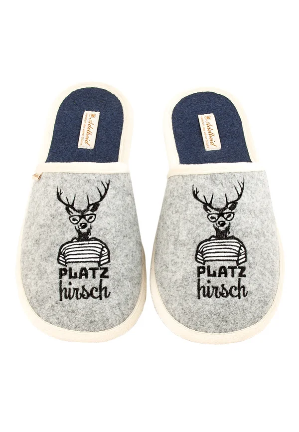 PLATZHIRSCH FILZ - Slippers - silbergrau