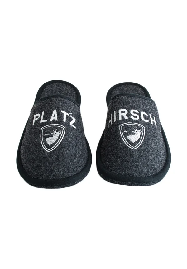 PLATZHIRSCH - Slippers - rabenschwarz