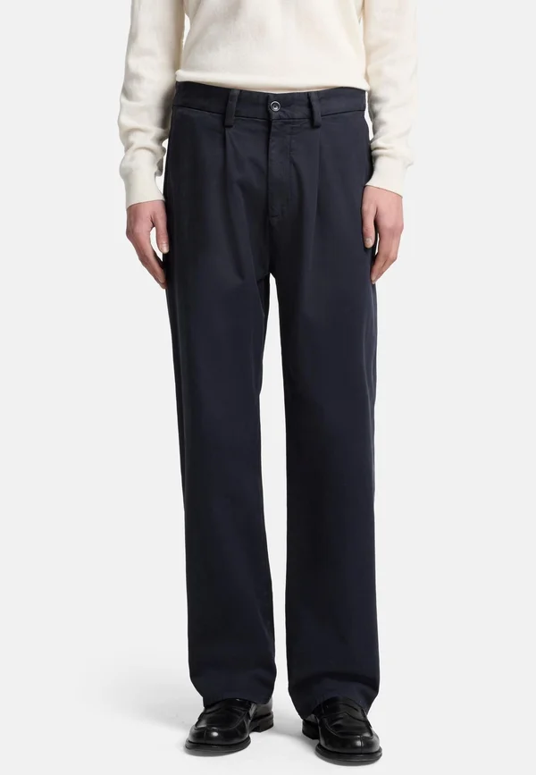 PLEATED - Chinos - blue