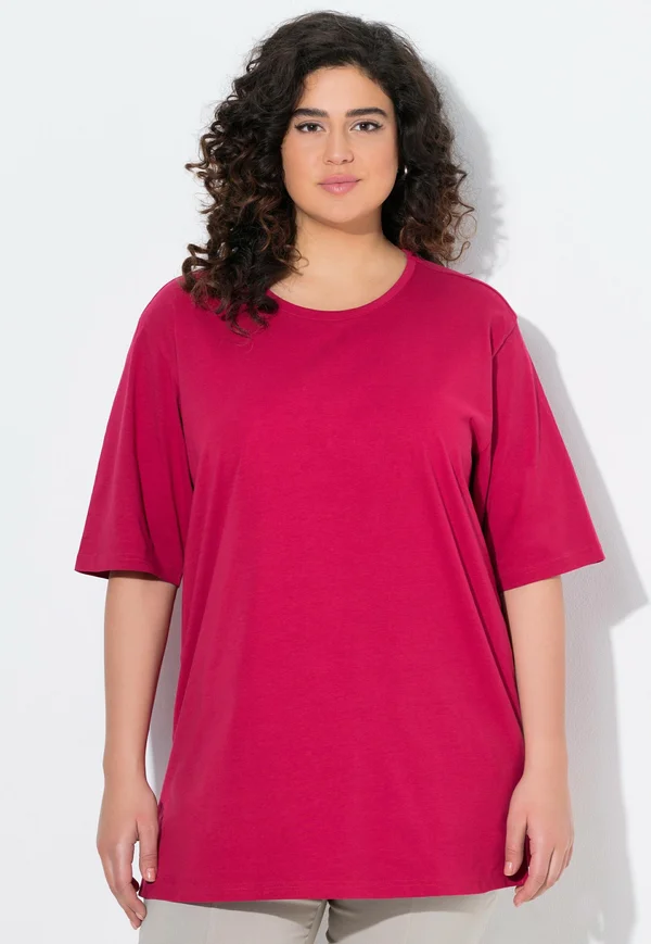 PLUS SIZE SHORT SLEEVE TEE  - Basic T-shirt - dark raspberry