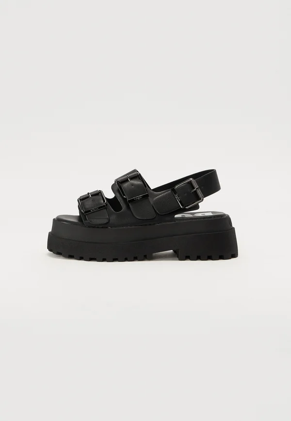 PLUTO ARI - Platform sandals - black