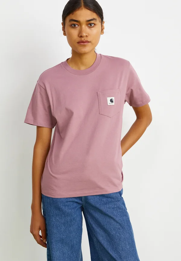 POCKET - Basic T-shirt - berry