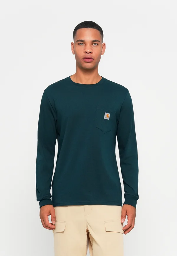 POCKET - Long sleeved top - deep lagoon