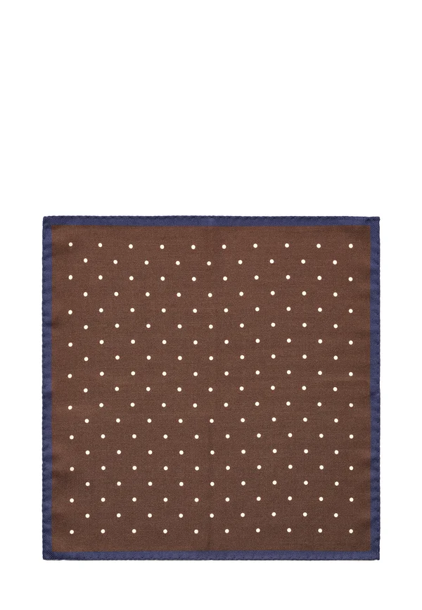 Pocket square - dark mud brown