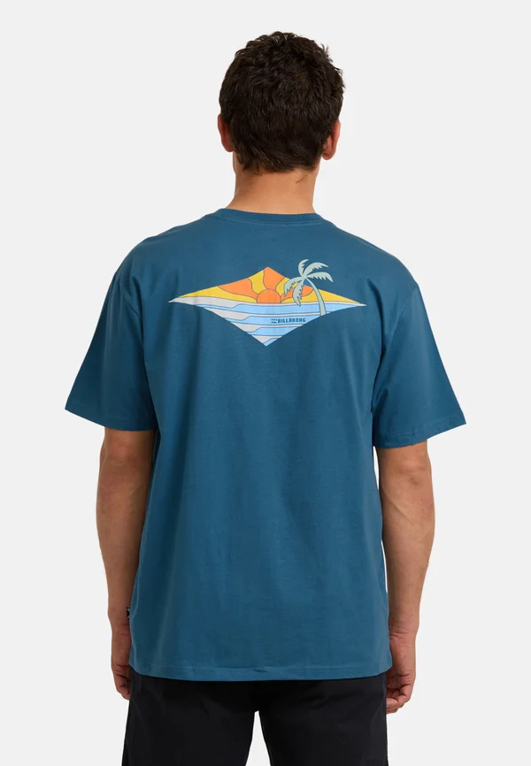 POINT OF VIEW REGULAR - SHORT SLEEVE - Print T-shirt - teal