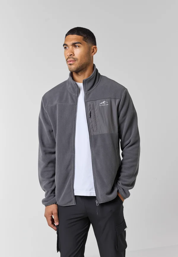 POLAR ZIP THROUGH  - Fleece jacket - charcoal