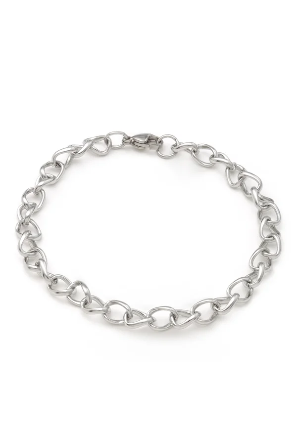 POLIERT - Bracelet - silberfarben poliert