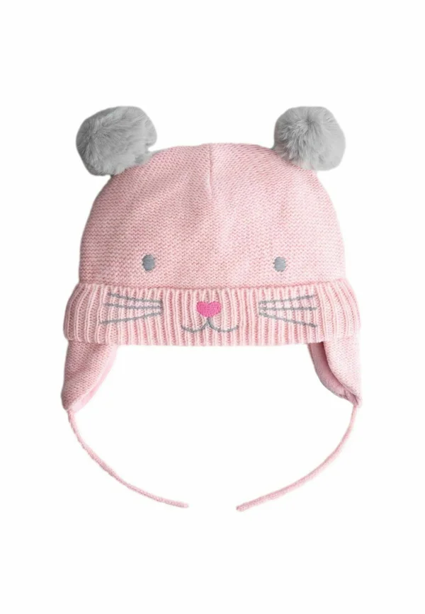 POM POM - Beanie - pink cat