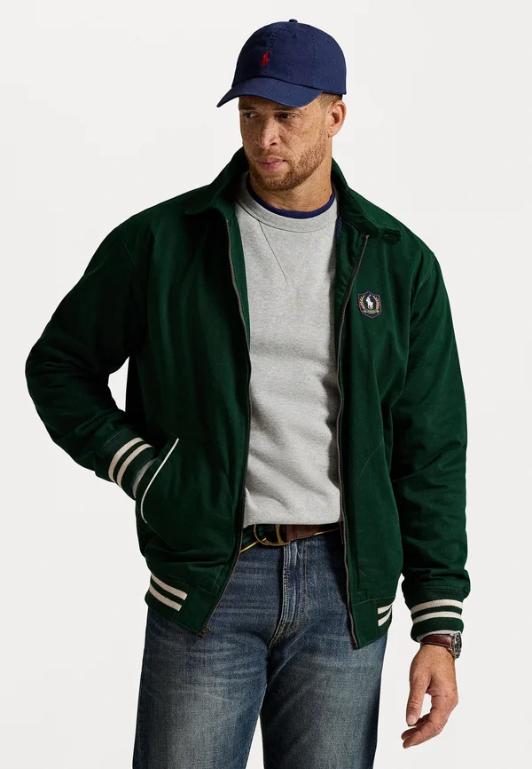 PONY PATCH TWILL JACKET - Bomber Jacket - moss agate