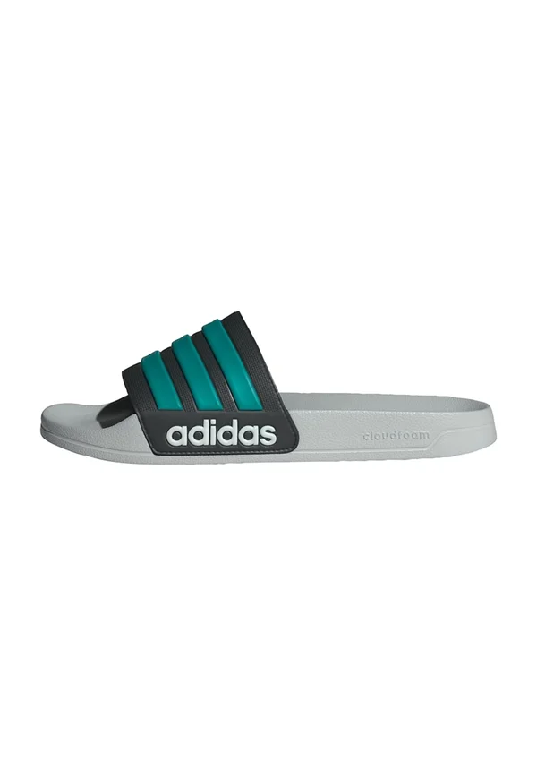 Pool slides - grey   pure teal   grey two
