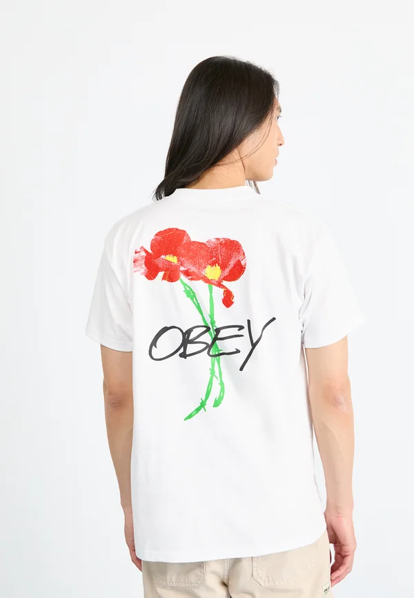 POPPIES - Print T-shirt - white