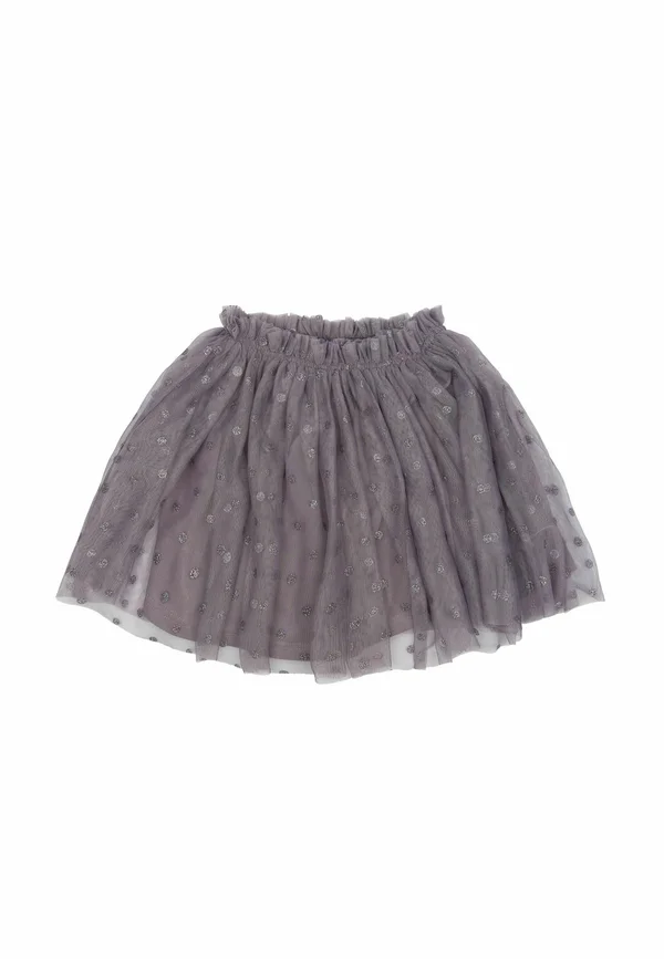 POPPY  - A-line skirt - gray ridge aop