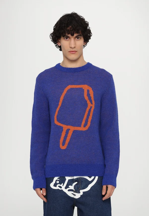 POPSICLE CREW NECK - Jumper - blue