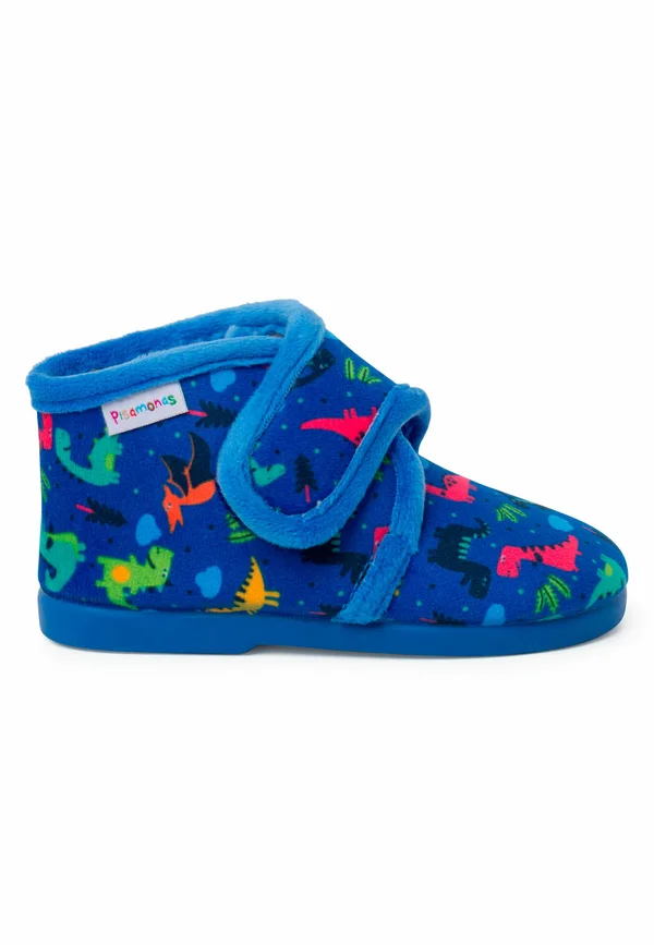 POR DIBUJOS - First shoes - azul dinosaurios