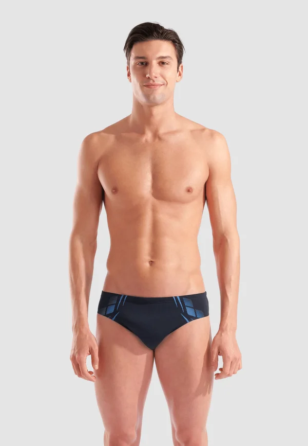POSEIDONIA - Swimming briefs - black-turquoise