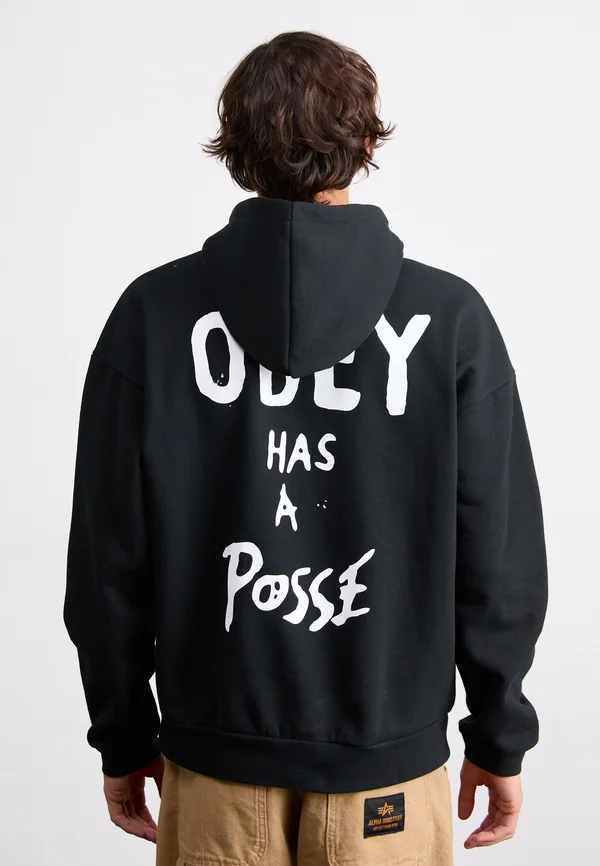 POSSE EXTRA HEAVY HOOD - Sweatshirt - black