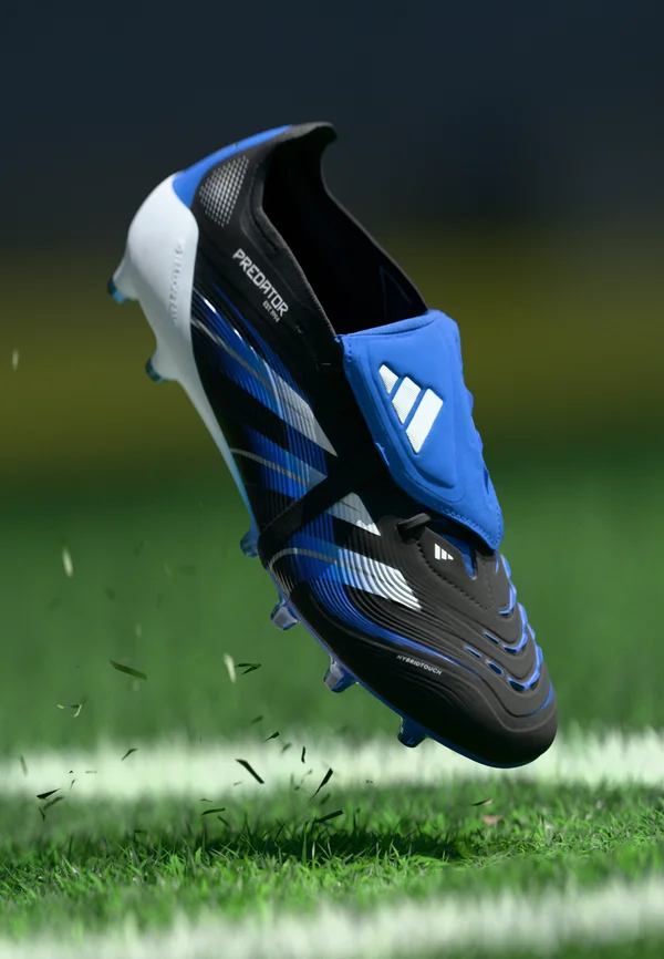PREDATOR ELITE FOLD-OVER TONGUE ARTIFICIAL GROUND FOOTBALL BOOTS - Firm-ground football boots - core black/footwear white/glory blue