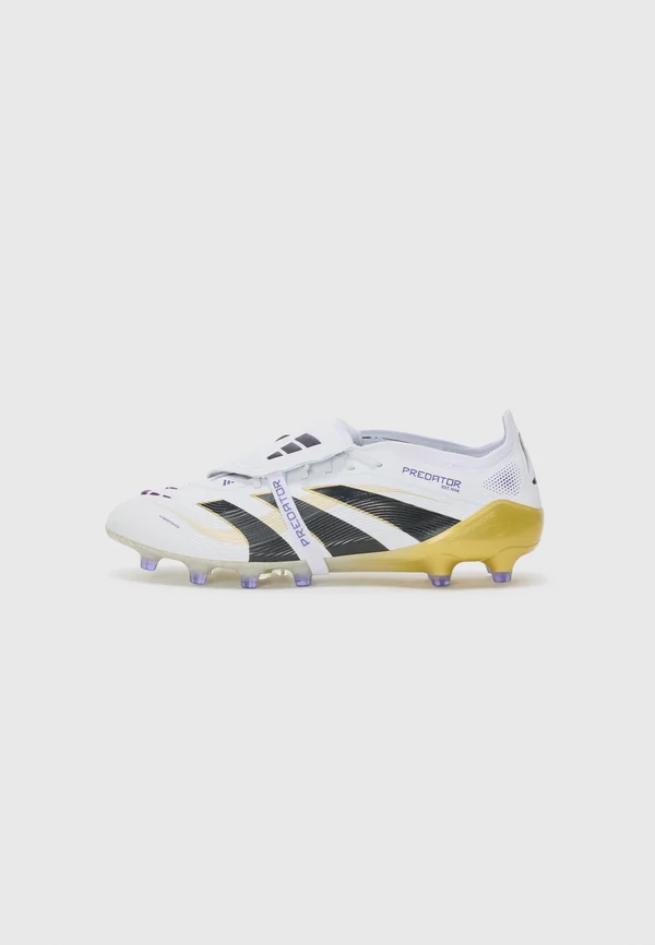 PREDATOR ELITE FOLD-OVER TONGUE ARTIFICIAL GROUND FOOTBALL BOOTS - Football boots artificial grass - footwear white/core black/gold metallic