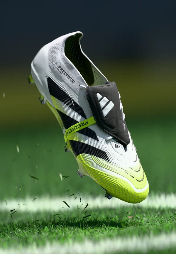PREDATOR ELITE FOLD-OVER TONGUE FIRM GROUND FOOTBALL BOOTS - Firm-ground football boots - footwear  whitecore black lucid lemon