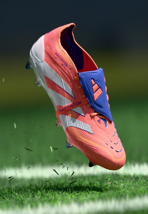 PREDATOR ELITE FOLD-OVER TONGUE SOFT GROUND FOOTBALL BOOTS - Firm-ground football boots - signal coral/footwear white/beam orange