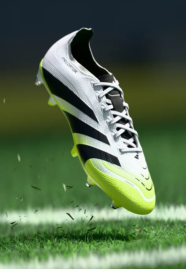 PREDATOR LEAGUE SOFT GROUND FOOTBALL BOOTS - Soft-ground football boots - footwear white/core black/lucid lemon