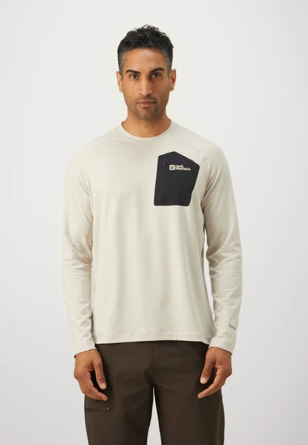 PRELIGHT TRAIL CREW  - Long sleeved top - pale sand