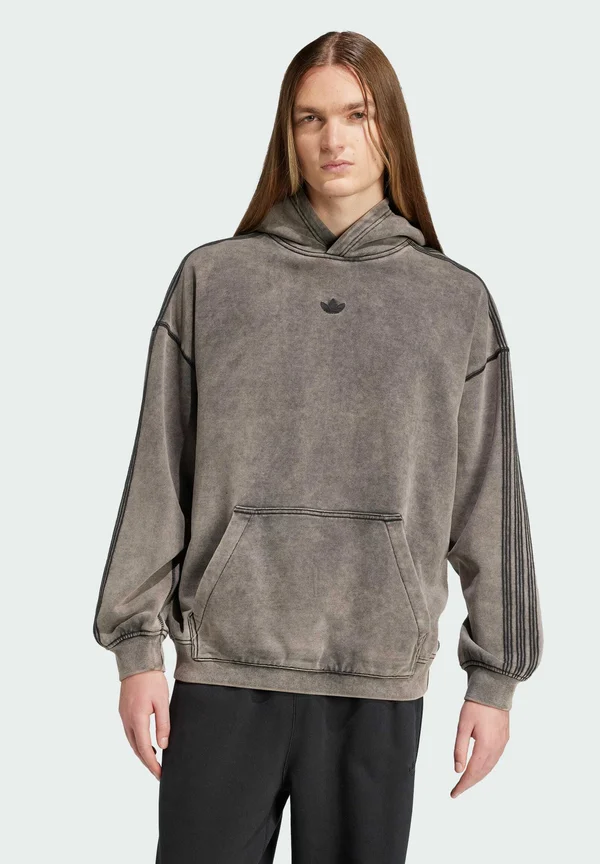 PREMIUM ESSENTIALS RETRO WASHED - Hoodie - black