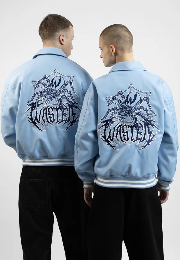 PREY VARSITY UNISEX - Bomber Jacket - light blue