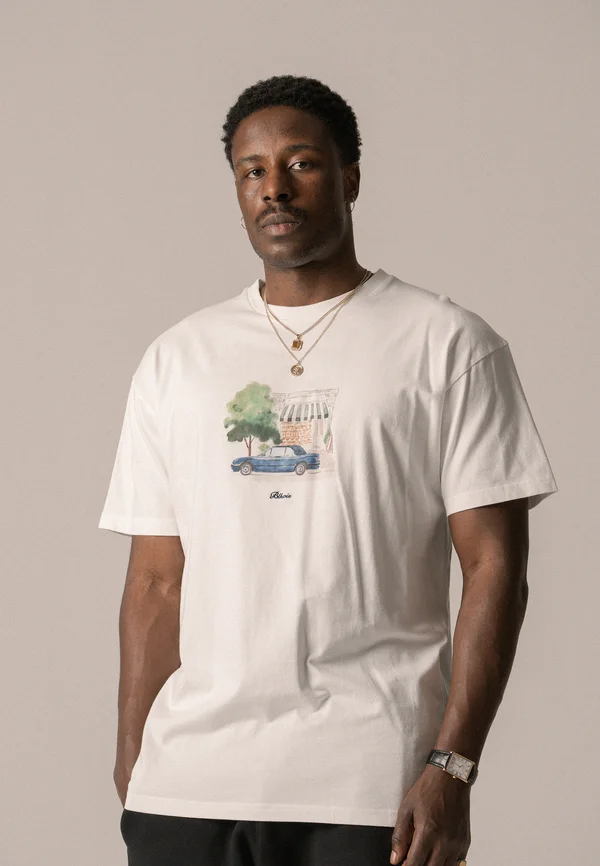 PRIMAFILA TEE UNISEX - Print T-shirt - white