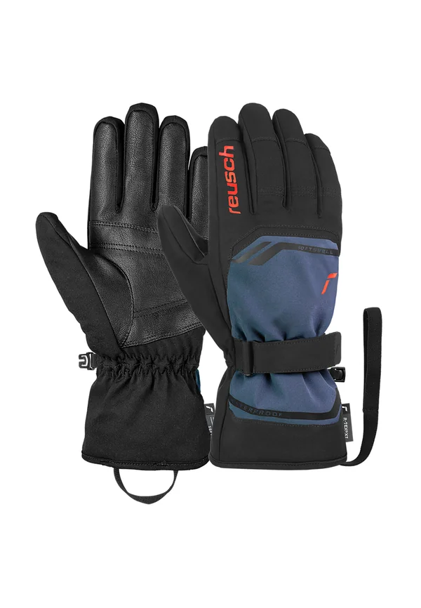 PRIMUS R-TEX XT - Gloves - blck dress blu fluo red