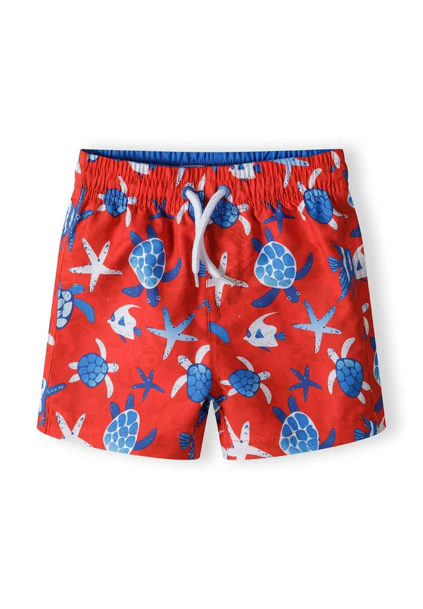 PRINT AND ELASTIC WAIST - Swimming shorts - red blue white