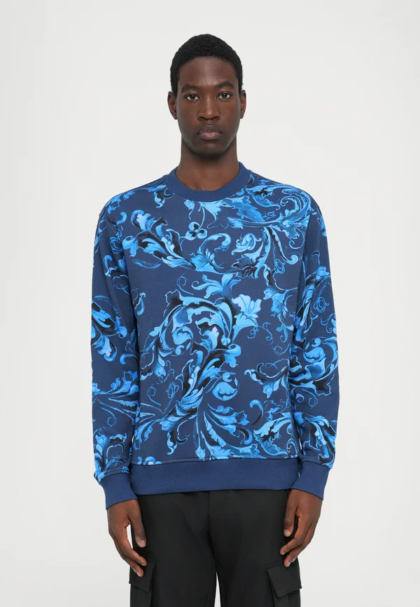 PRINT - Sweatshirt - navy