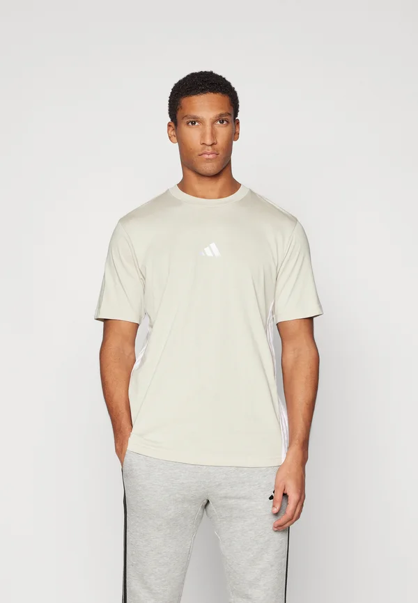 Print T-shirt - alumina/white