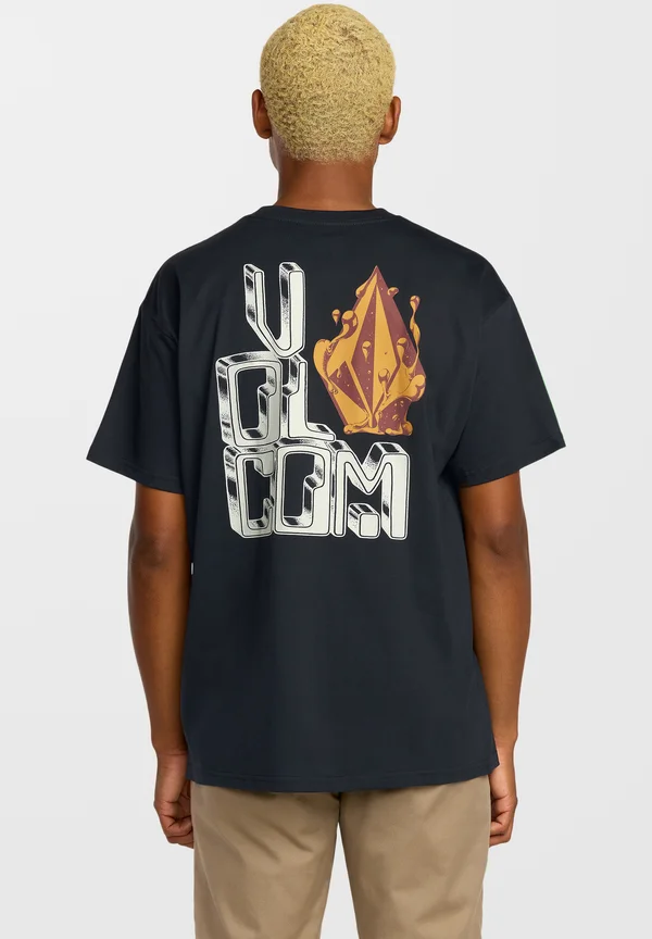 Print T-shirt - antique black