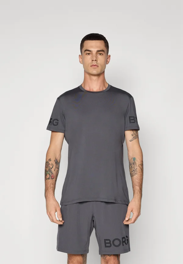 Print T-shirt - asphalt