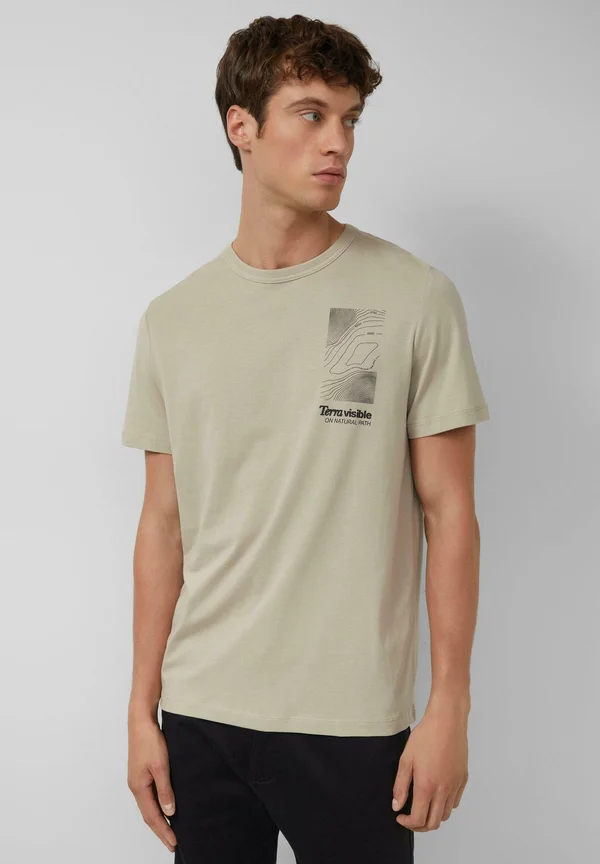 Print T-shirt - beige