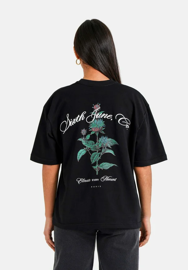 Print T-shirt - black