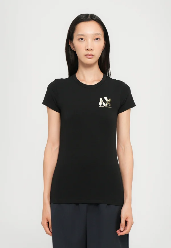 Print T-shirt - black