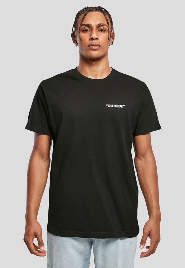 Print T-shirt - black