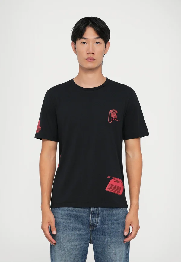 Print T-shirt - black