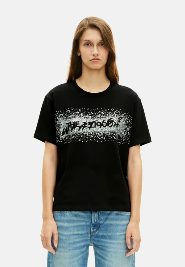 Print T-shirt - black