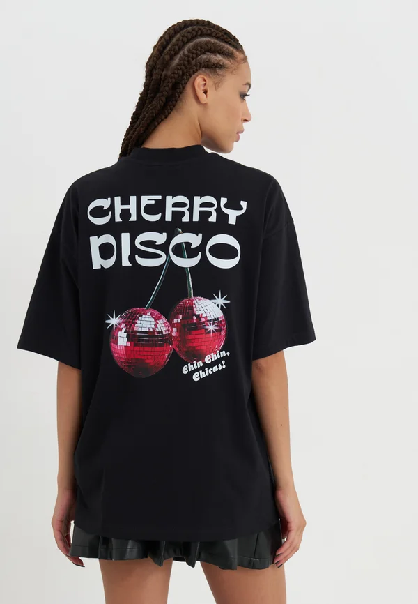 Print T-shirt - black