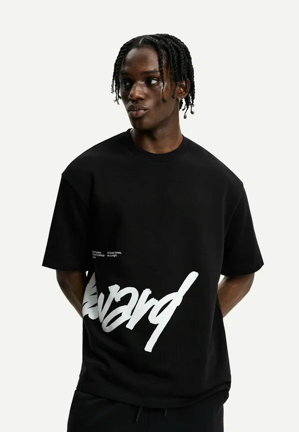 Print T-shirt - black