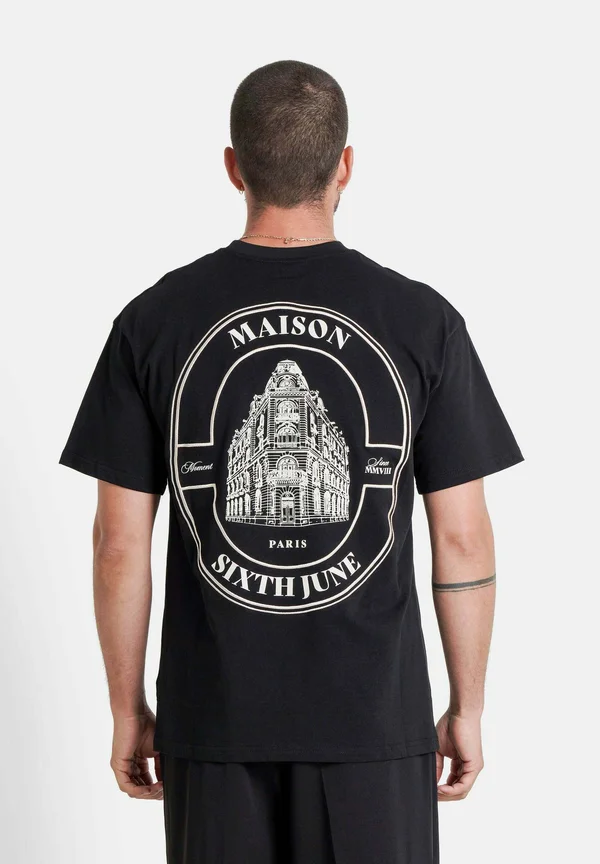 Print T-shirt - black