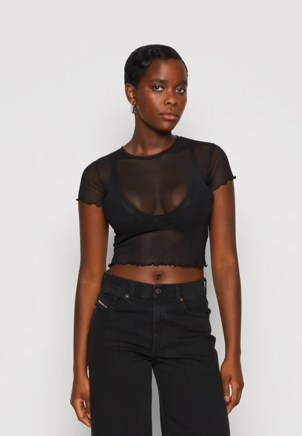 Print T-shirt - black