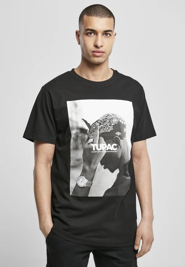 Print T-shirt - black