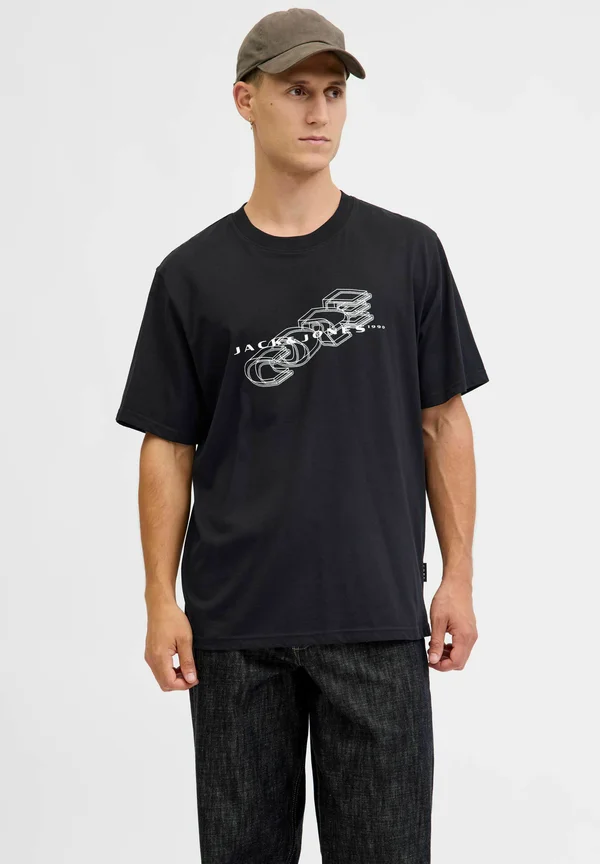 Print T-shirt - black
