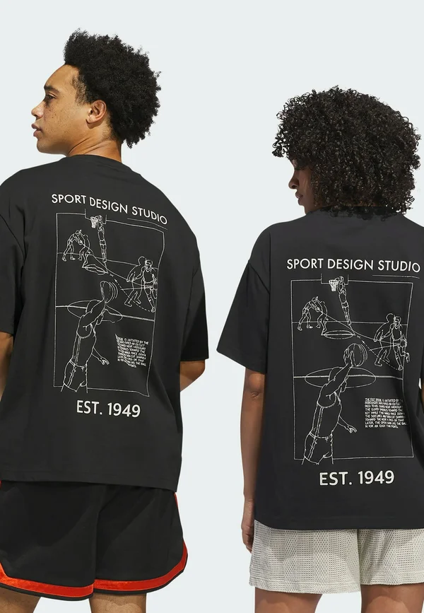 Print T-shirt - black