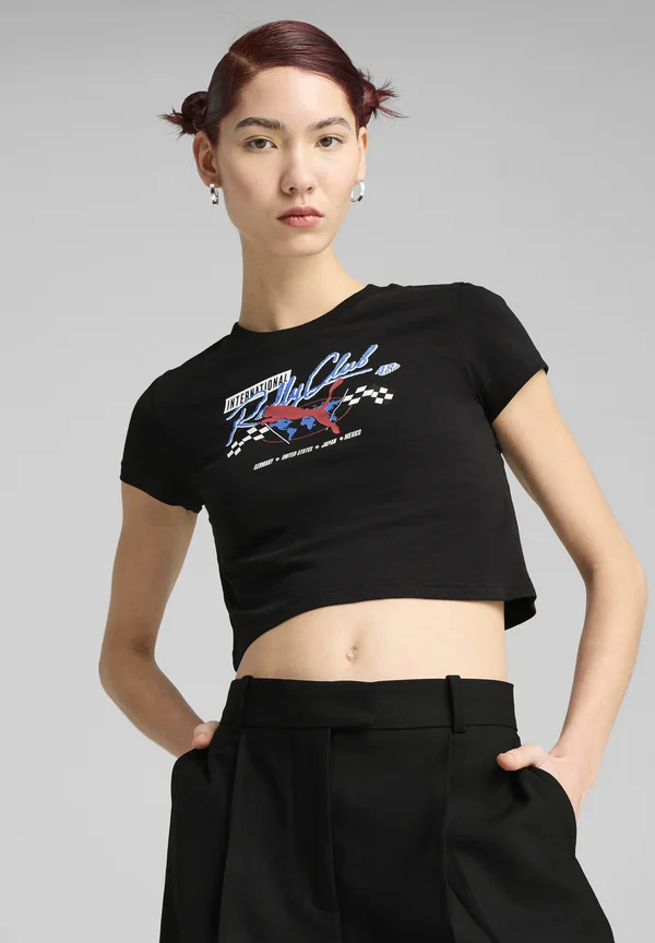 Print T-shirt - black